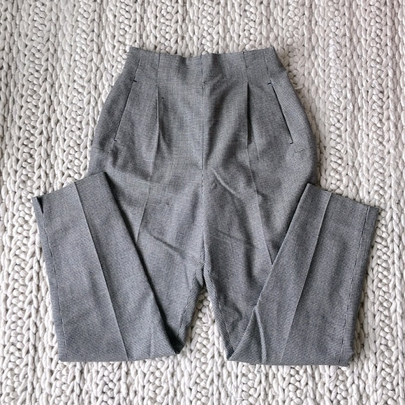 Harve Benard Pants - Harve Bernard Wool Dress Pants in Black & White - Size: 8